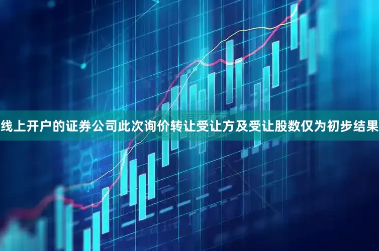 线上开户的证券公司此次询价转让受让方及受让股数仅为初步结果